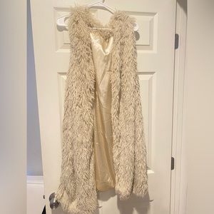Women’s Faux Fur Vest Autumn and Winter Fur Sleeveless Vest Jacket size S/M